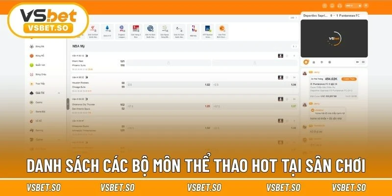 Top bộ môn thể thao được ưa chuộng nhất