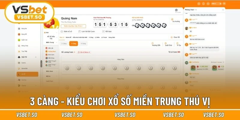 Hình thức cược 3 càng trong XSMT