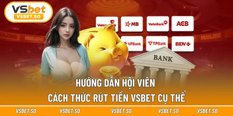 Hướng dẫn hội viên cách thức rút tiền Vsbet cụ thể