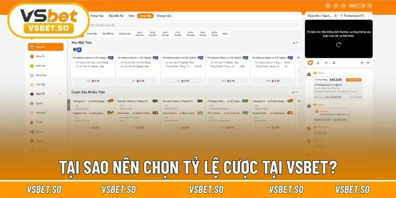 Lý do nên chọn tỷ lệ cược ở sân chơi